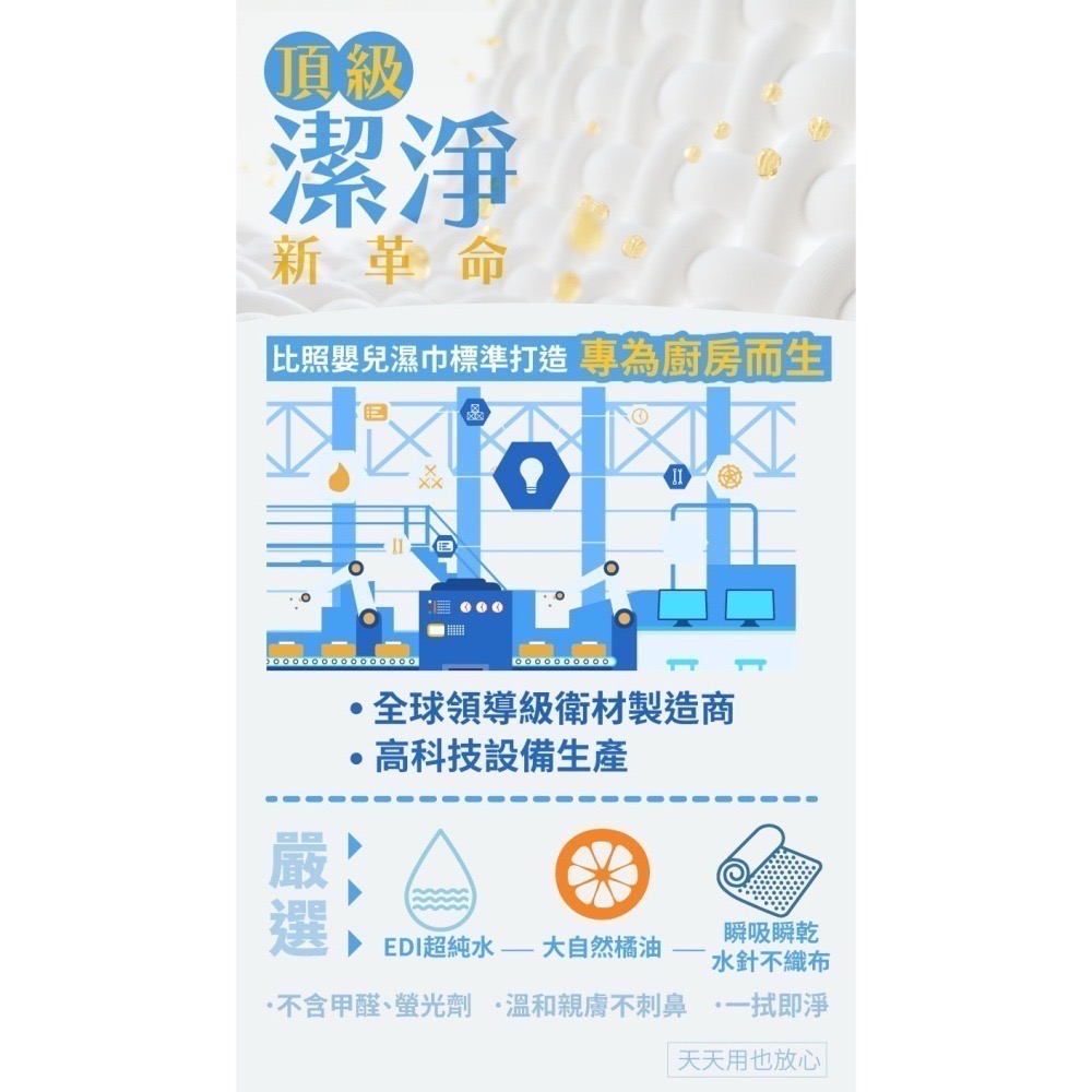 [Color卡樂] 古寶無患子 神力橘油廚房萬用潔淨濕巾80抽/1入  油Bye一抹淨 神力橘油廚房萬用潔淨濕-細節圖2