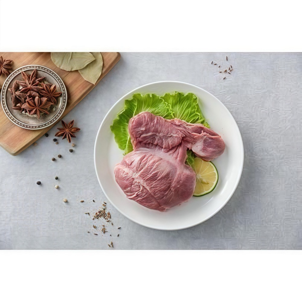 ⭐RORO⭐豬嘴邊肉炒片(600g±5%) │ 厚度約0.4cm、稀有部位、原塊現切-細節圖2