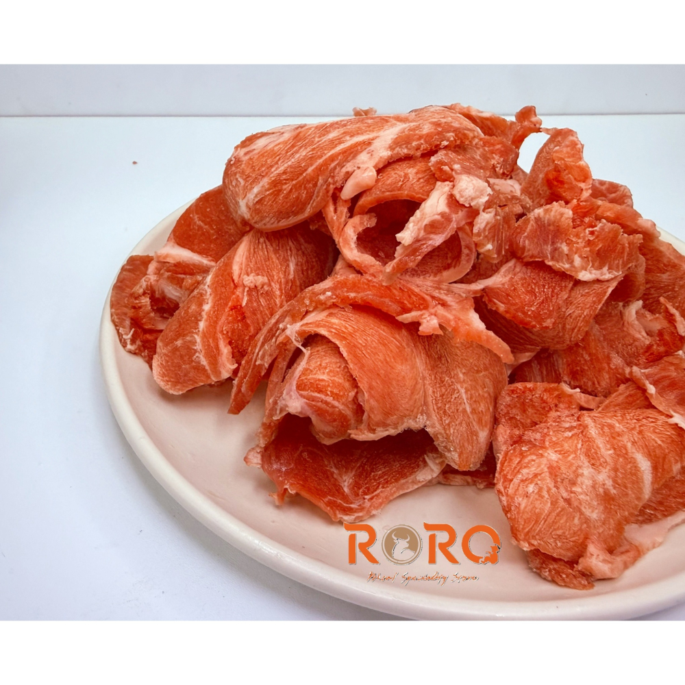 ⭐RORO⭐豬嘴邊肉炒片(600g±5%) │ 厚度約0.4cm、稀有部位、原塊現切-細節圖2