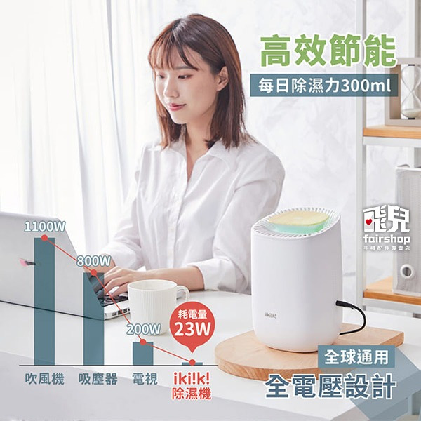 《ikiiki伊崎 電子式除濕機》靜音除濕器 房間除濕 迷你除濕機 小型除濕機 除濕器 防潮 除霉【飛兒】-細節圖5
