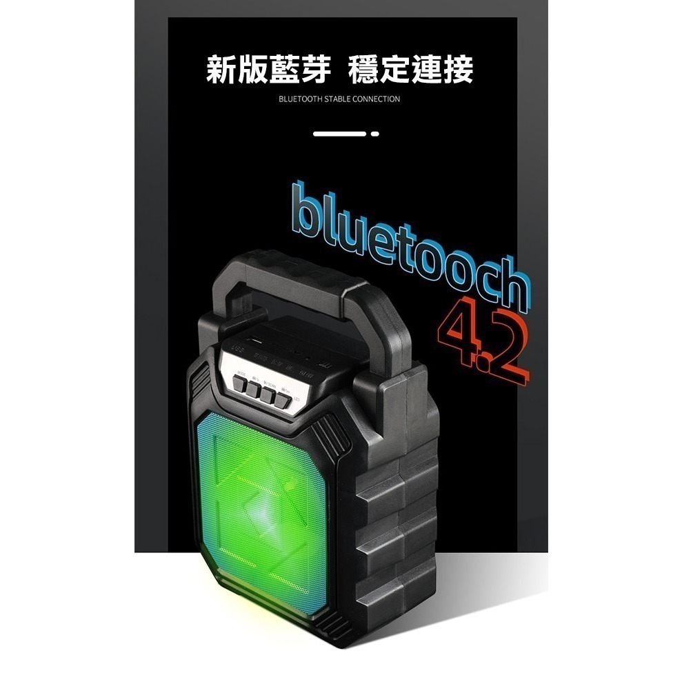 《手提喇叭音箱+麥克風》P668 音響 擴音機 麥克風 廣場音響 行動KTV USB AUX 插卡【飛兒】18-3-細節圖3