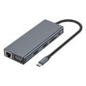 全新升級《Type-C十二合一集線器擴展器》HDMI/VGA/USB/SD讀卡/PD/網路口 macbook轉換器【飛兒-規格圖9