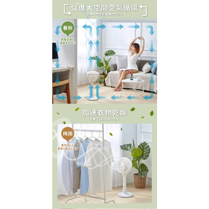 《ikiiki伊崎 360°陀螺循環立扇 10吋》超大按鍵！無死角！循環扇 對流扇 電風扇 桌面扇 立扇【飛兒】-細節圖6