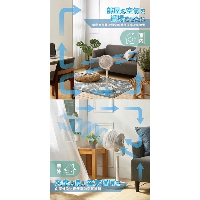 《ikiiki伊崎 遙控渦輪循環立扇 10吋》上下左右擺頭！定時！升降調結！循環扇 對流扇 電風扇 立扇【飛兒】-細節圖5