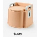 帶扶手最安全！《帶扶手 可移動 馬桶座便器 PU墊+房間蹲廁兩用式》馬桶 移動式 老人 孕婦 行動馬桶 【飛兒】-規格圖2