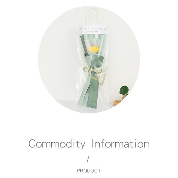 《花束透明手提袋》送禮包裝袋 DIY禮物袋 花束包裝袋 禮品OPP袋 禮物袋 花袋 花束袋 禮物包裝袋 鮮花提袋【飛兒】-細節圖3