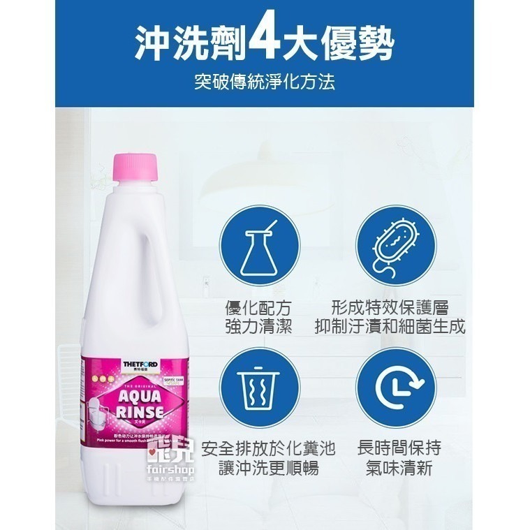 環保分解！行動馬桶分解劑 藍色／粉色 降解劑 馬桶清潔劑 行動馬桶 清潔劑 除臭劑 抗菌劑 上下層環保分解劑【飛兒5-3-細節圖4
