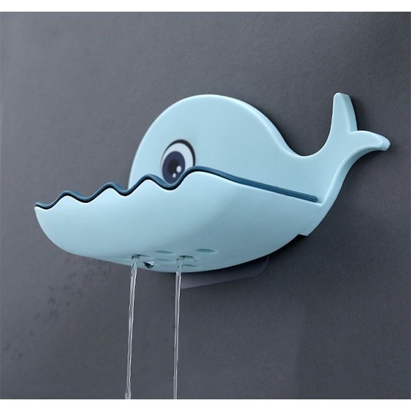 現貨特價！《鯨魚 肥皂盒》雙層瀝水 免打孔 壁掛 肥皂架 瀝水架 瀝水盒 收納架 香皂盒 飾品架 肥皂收納【飛兒】3-細節圖8