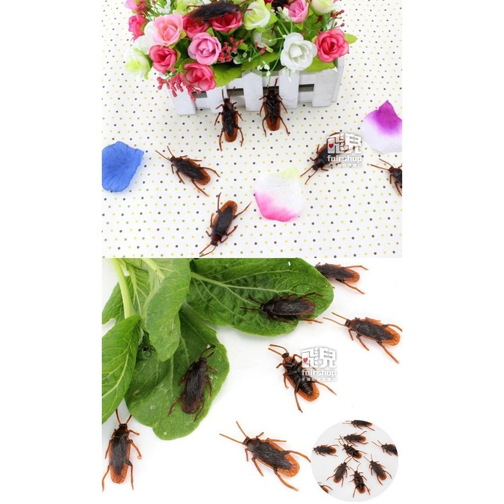 買20送1！蟑螂小強 仿真蟑螂 假蟑螂 道具 整人玩具 嚇人 整人禮物 萬聖節 愚人節 惡作劇 逼真蟑螂【飛兒】23-1-細節圖6