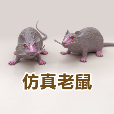 《仿真老鼠》嚇人 整人 道具 米奇 萬聖節 塑膠模型 動物模型 假耗子 惡搞道具 玩具【飛兒】 23-3-35
