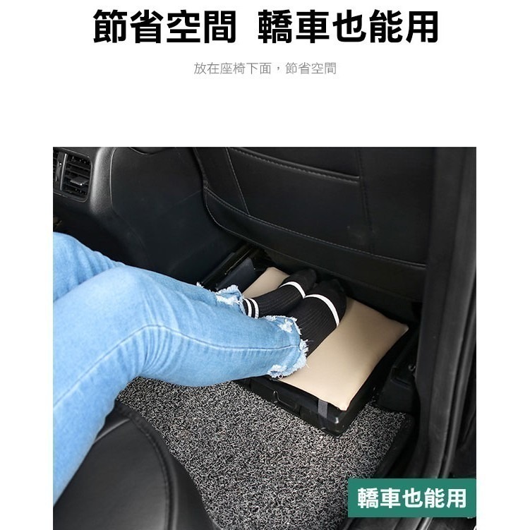 軟墊舒適！車用可折疊 腳踏板擱腳凳 汽車腿托 後排座椅 改裝腿部 支撐休息腳踏板 腿拖商務 車載擱腳凳【飛兒】11-2-細節圖5