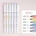 繽紛多色《得力螢光筆 圓桿/方桿 6入》重點筆 彩色筆 螢光色 馬卡龍色 輕烟色 筆記 文具【飛兒】 圓桿輕煙色 23--規格圖8