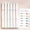 繽紛多色《得力螢光筆 圓桿/方桿 6入》重點筆 彩色筆 螢光色 馬卡龍色 輕烟色 筆記 文具【飛兒】 圓桿輕煙色 23--規格圖8