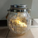 出清特價《太陽能裂紋玻璃燈 暖白/白光》戶外裝飾燈 氣氛瓶 古典燈 創意玻璃球 庭院掛燈 太陽能燈 【飛兒】6-1-26-規格圖9
