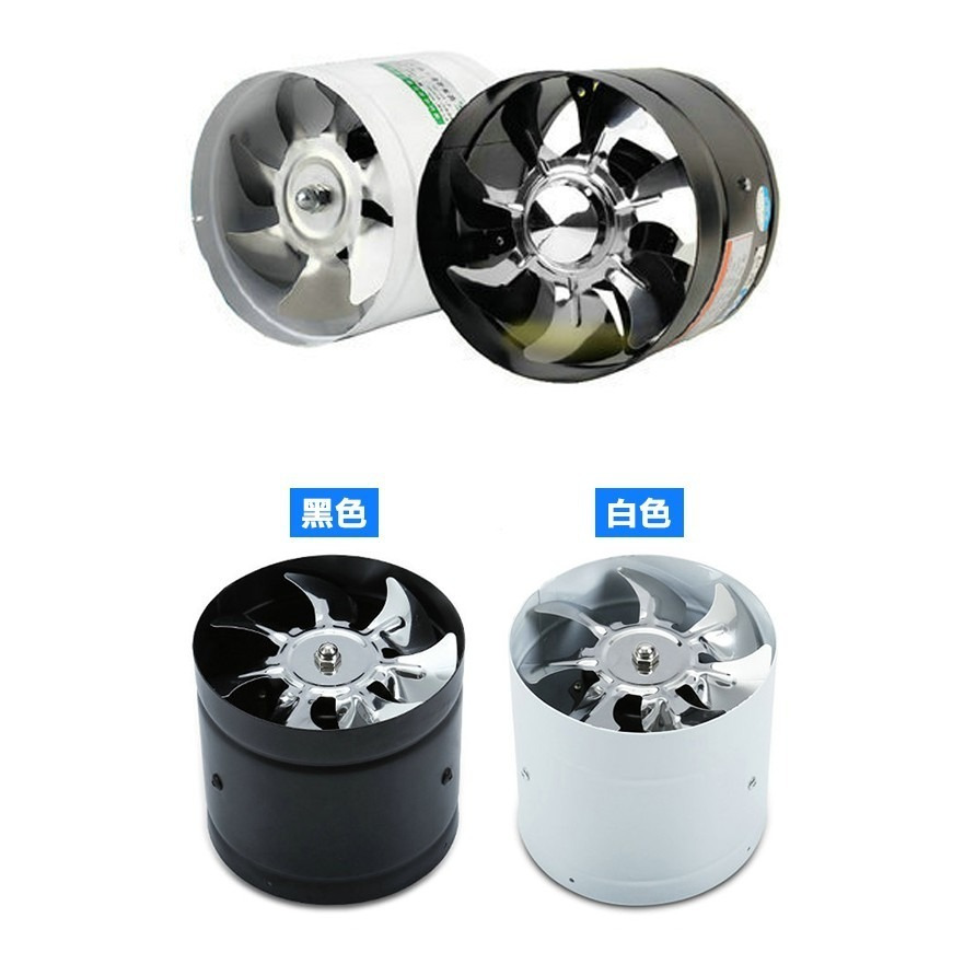 全金屬機身加葉片《6吋/8吋 管道風機排風扇》附插頭  排煙/排風/中繼管道風機/排氣/增壓/高速/靜音/大馬力【飛兒-細節圖2