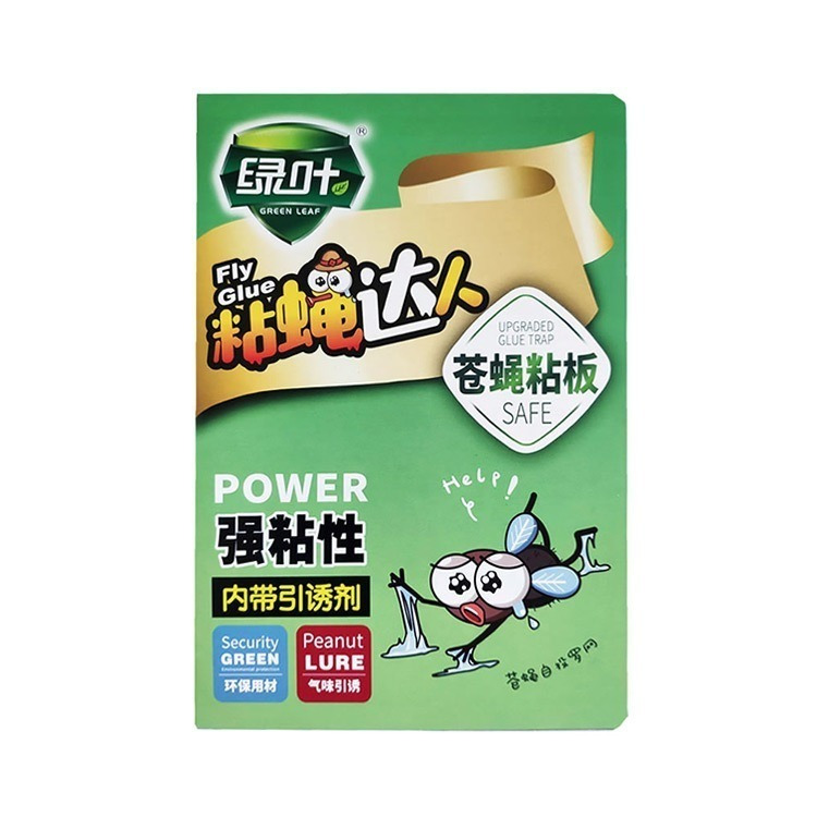 特價！《五先生 綠葉 黏蒼蠅紙板 10張一組》可露營用 黏蠅板 捕蠅板 黏果蠅 黏害蟲 黏蠅紙 捕蠅紙 滅蠅板【飛蝦】-規格圖5