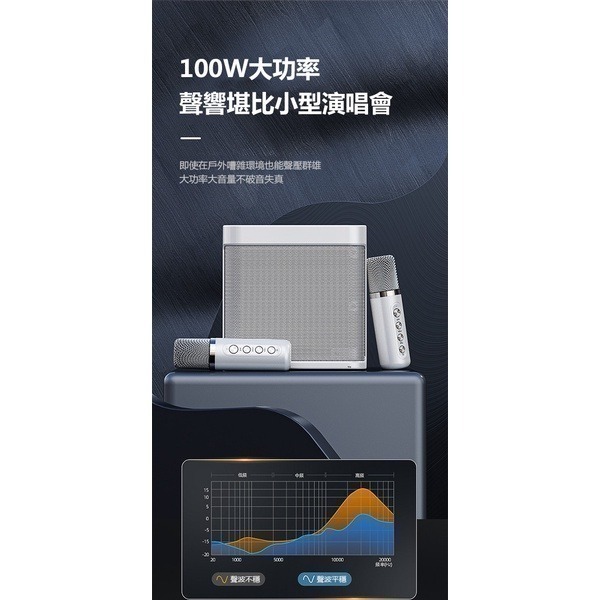 《麥克風一體式K歌音箱》麥克風 廣場音響 行動KTV 行動音箱 USB AUX TF卡 插卡 TYPE-C【飛兒】 Z3-細節圖5