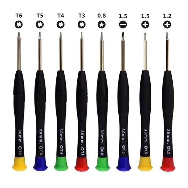 《鐘錶精密螺絲刀套裝 8件組》鐘錶 手錶 螺絲起子 小型 螺絲刀 工具組 一字 十字 精密螺絲 多功能 螺絲套組【飛兒】-細節圖4