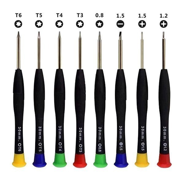 《鐘錶精密螺絲刀套裝 8件組》鐘錶 手錶 螺絲起子 小型 螺絲刀 工具組 一字 十字 精密螺絲 多功能 螺絲套組【飛兒】-細節圖4