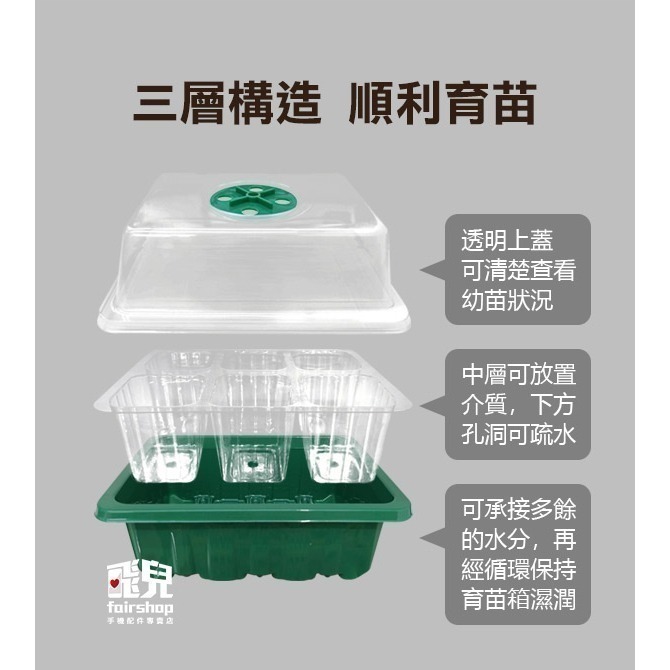 《可調節氣蓋育苗盒》育苗盆 育苗盤 育苗盒 育苗箱 培育盆 培育盤 培育盒 培育箱 種子育苗箱 透氣蓋 小溫室【飛兒】-細節圖4