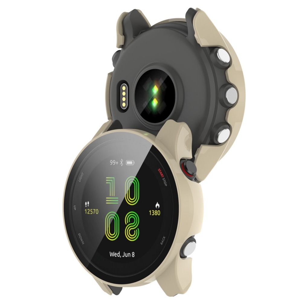 《PC全包鋼化膜二合一錶殼》 Forerunner 255 殼膜一體 手錶殼 鋼化膜 全包保護殼 PC硬殼 手錶一體殼-細節圖8