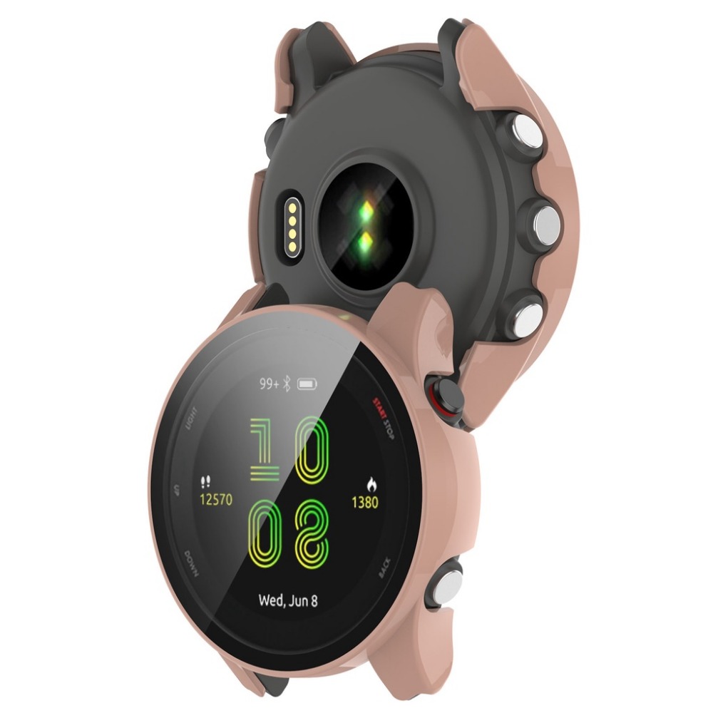 《PC全包鋼化膜二合一錶殼》 Forerunner 255 殼膜一體 手錶殼 鋼化膜 全包保護殼 PC硬殼 手錶一體殼-細節圖9