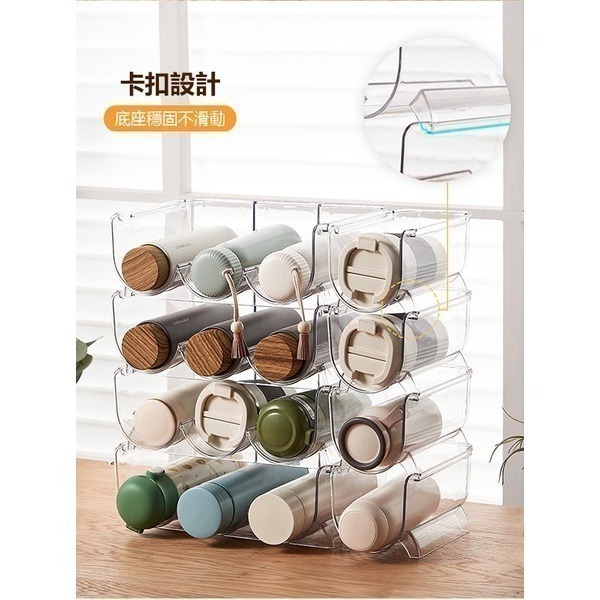 《水瓶/紅酒/水壺 收納架 單瓶/雙瓶/三瓶》可疊加多層收納架！保溫瓶收納 可疊加瓶架 水瓶置物架 紅酒收納架【飛兒】-細節圖4