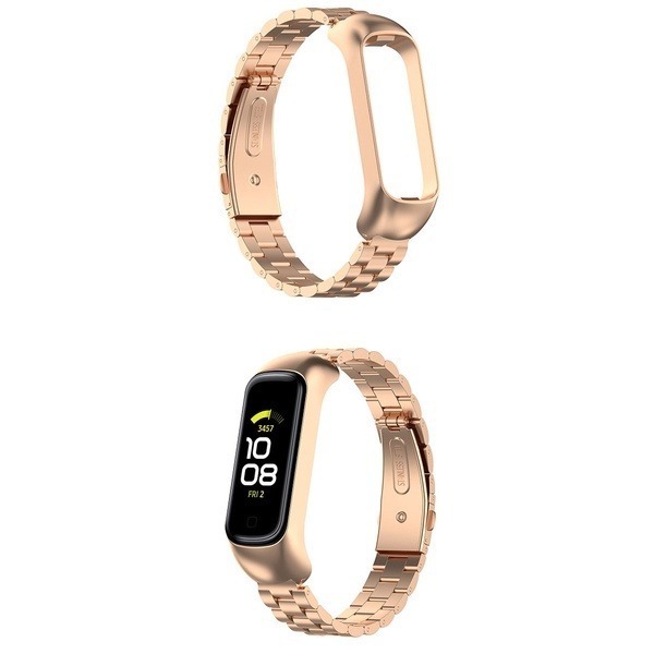 《金屬不鏽鋼 錶帶鏈 三珠款 Galaxy Fit2 SM-R220》三星 腕帶 錶帶 samsung 三珠【飛兒】-細節圖9