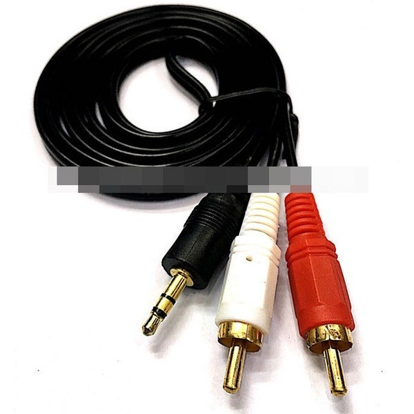 《3.5mm 轉 蓮花 一分二 RCA 音頻線 1.5米》音源線 2AV 紅白線 AV線 RCA端子 RCA線【飛兒】-細節圖4