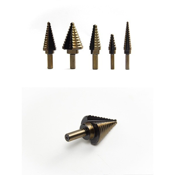 一套購足《寶塔鑽鑽頭開孔器 精裝版一組》鑽頭 鑽孔器 擴孔器 開孔器 三角柄 階梯鑽 階梯擴孔鑽頭【飛兒】8-6-13-細節圖8