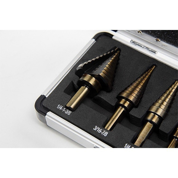 一套購足《寶塔鑽鑽頭開孔器 精裝版一組》鑽頭 鑽孔器 擴孔器 開孔器 三角柄 階梯鑽 階梯擴孔鑽頭【飛兒】8-6-13-細節圖9