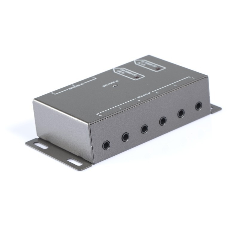 紅外線轉發盒 遙控轉發器 紅外接收延長線 4發射1接收 遙控接收回傳 控制4台影音家電 256【飛兒】 15-3-43-細節圖8