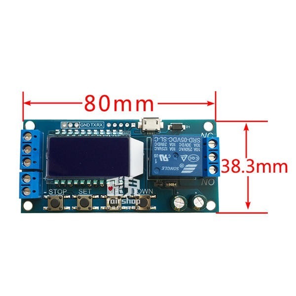 【飛兒】延時斷電模組 XY-LJ02 帶液晶顯示 繼電器模塊 延時斷電 斷開 觸發延時 循環定時 電路開關 231 17-細節圖2