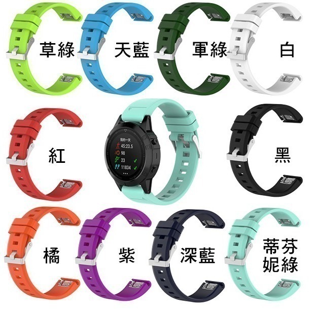 Garmin快拆式錶帶 Fenix5/5+/6/7/quatix5/S60/forerunner/instinct-細節圖2