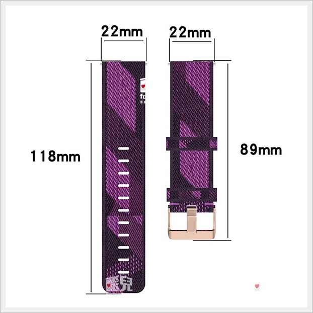 《尼龍錶帶》適用 forerunner255 255music Venu2 vivoactive4 編織 錶帶【飛兒】-細節圖5