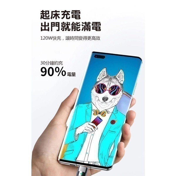 《鋅合金液態矽膠快充線》充電+傳輸！120w超級快充線 充電線 傳輸線【飛兒】-細節圖3