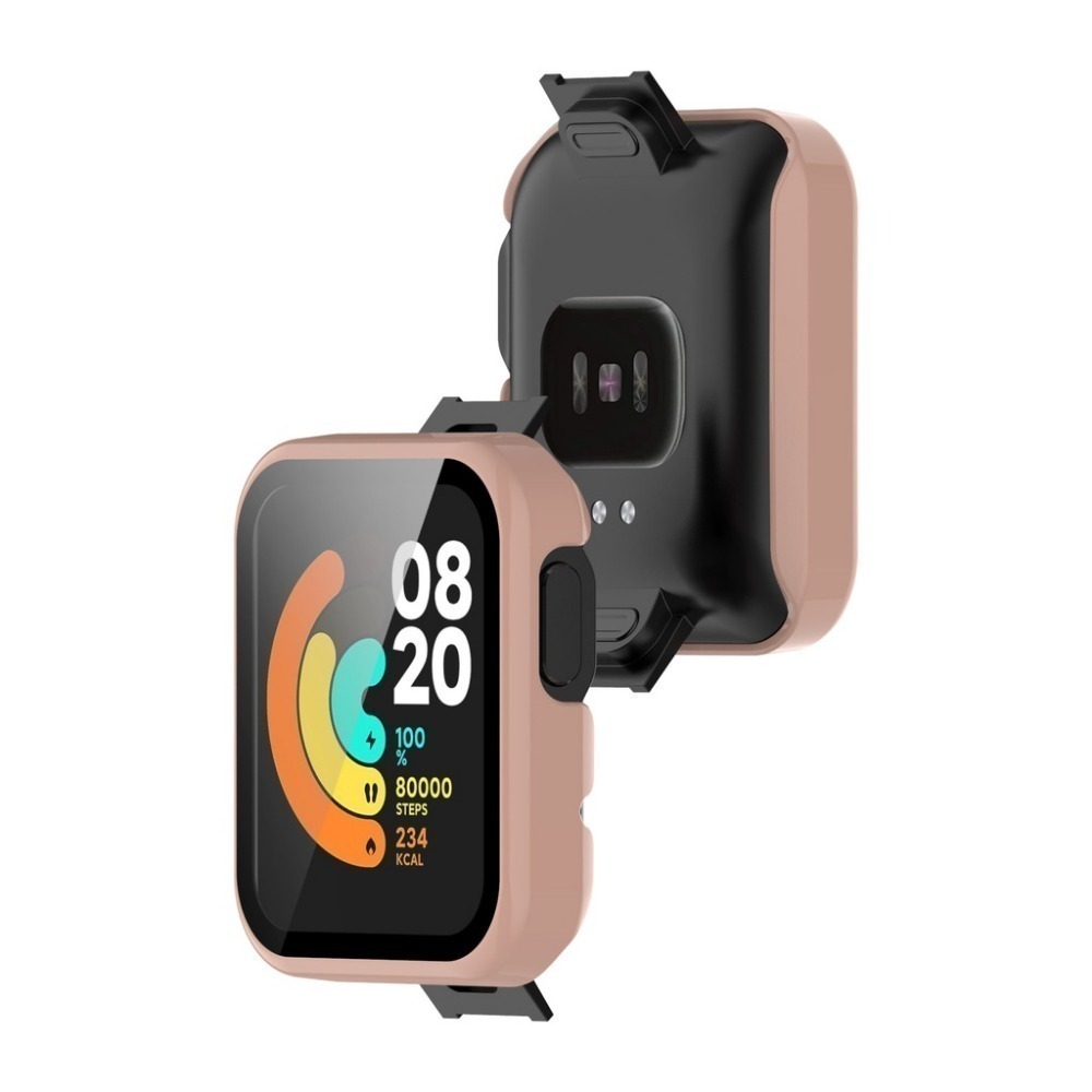 《小米手錶超值版 PC+鋼化膜一體殼》殼膜一體 小米手錶殼 小米手環殼 鋼化膜 全包保護殼 pc硬殼【飛兒】 Z18-細節圖5