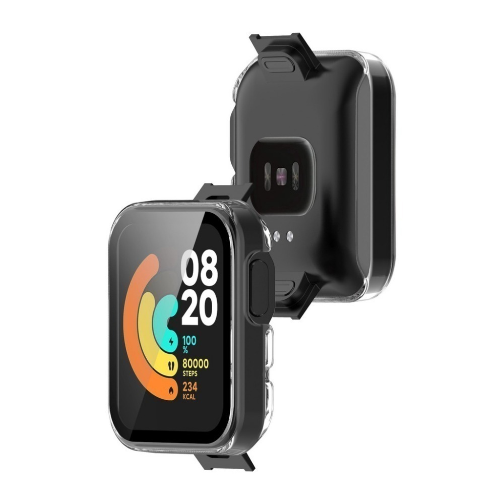 《小米手錶超值版 PC+鋼化膜一體殼》殼膜一體 小米手錶殼 小米手環殼 鋼化膜 全包保護殼 pc硬殼【飛兒】 Z18-細節圖9