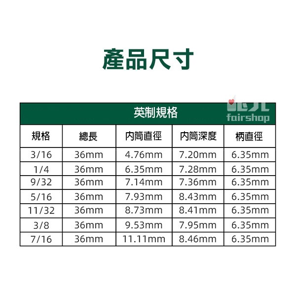 《六角柄內六角套筒9/14件組》加深套筒 加長風批 無磁套筒 電鑽6角套筒 氣動內六角套裝組【飛兒】8-2-4/5-細節圖8