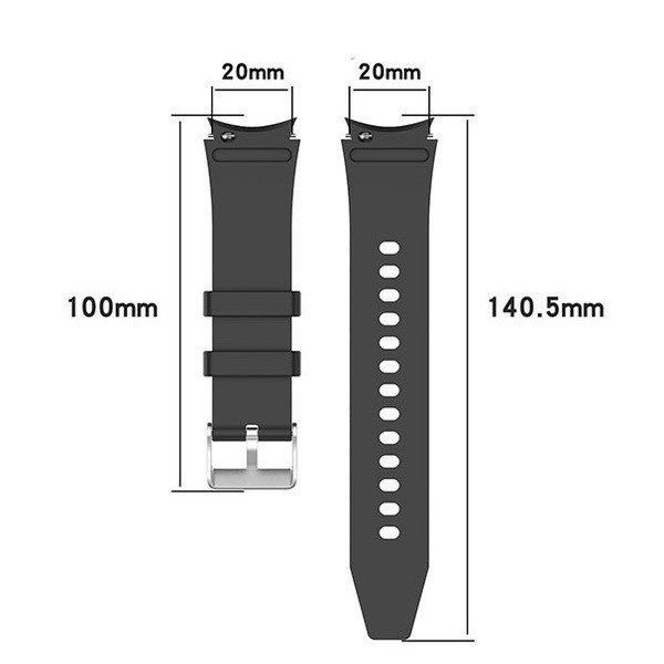 出清特價《矽膠錶帶 galaxy watch4 classic》腕帶 錶帶 素面錶帶 矽膠手環【飛兒】17-36-細節圖3