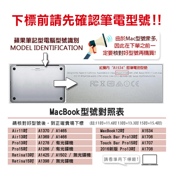 注音版 彩色鍵盤膜 2018 MacBook Air 13吋 (A1932)【飛兒】-細節圖3