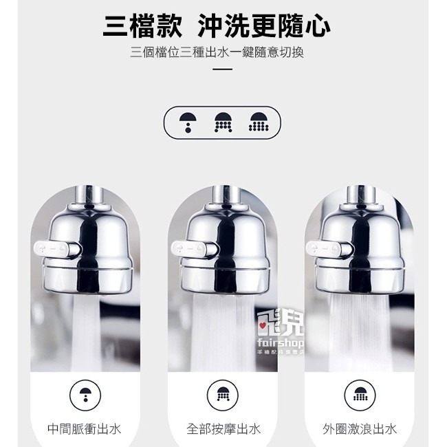 《水龍頭 防濺頭》節水器 起泡器 花灑過濾 加長延伸器 水龍頭加長 萬用 自由旋轉 省水器 259【飛兒】 8-6--細節圖3