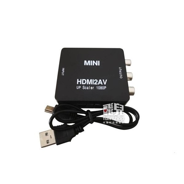 3RCA轉換器1080P HDMI轉AVI 高清 視頻轉換器 三色 MINI Hdmi轉AV CVBS 263【飛兒】-細節圖6