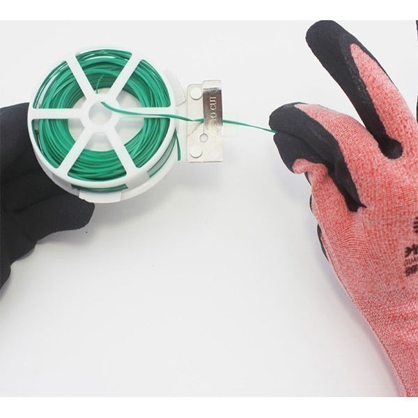 自帶切割器！包塑園藝鐵絲鐵線 電腦理線 綁袋 20/50/100米 花藝鐵絲 手工diy 鐵線 軟鐵絲 家用【飛兒8-2-細節圖6