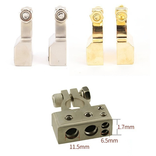 《頂級電瓶樁頭 帶保護蓋》一對裝 電樁頭 電池頭 電瓶頭 樁子頭 電瓶接頭 電樁 汽車音響重低音改裝【飛兒】-細節圖3