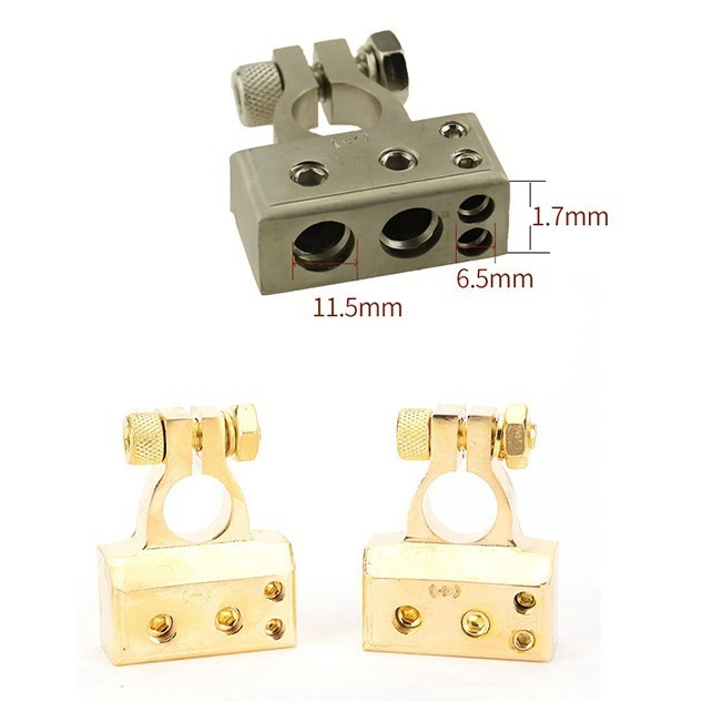 《頂級電瓶樁頭 帶保護蓋》一對裝 電樁頭 電池頭 電瓶頭 樁子頭 電瓶接頭 電樁 汽車音響重低音改裝【飛兒】-細節圖4