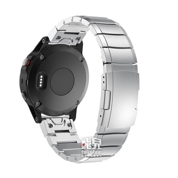 Garmin金屬快拆錶帶單珠款20mm fenix6S/fenix5s/fenix5s plus 腕帶 替換【飛兒】17-細節圖3