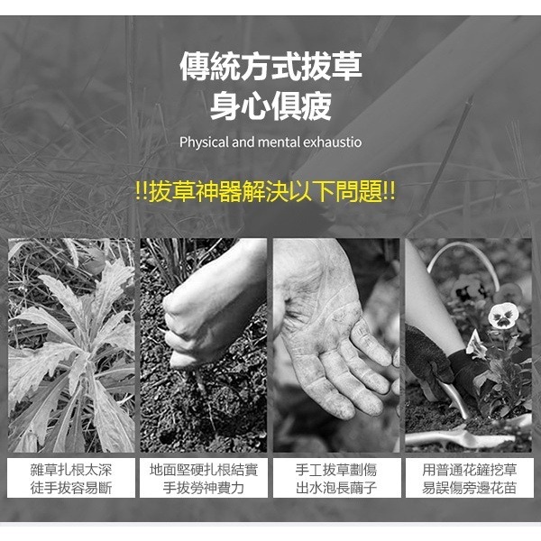 《除草鉤夾》除草神器 不帶柄 除草 鋤頭 草扒 除草夾 除草鉤 除草勾 拔草工具 園藝 花圃除草 除雜草 挖草器【飛兒】-細節圖2