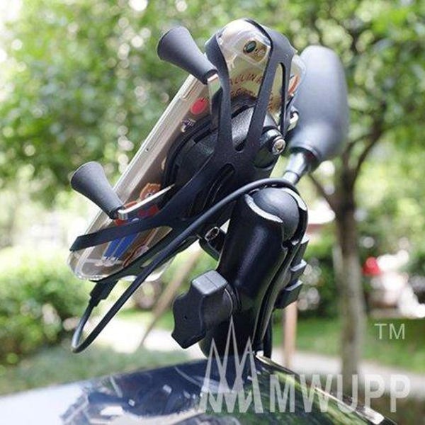 【飛兒】五匹防護網 X型保護網 手機架網 車架網 網子 防掉 穩固 五匹 機車 重機 後視鏡 橫桿 260 77-1-細節圖3