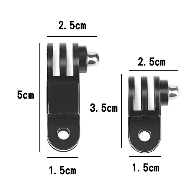 GOPRO三向調節臂轉接器 hero8/7/6/5/4 多型號通用 3向調節臂轉向 長短鏈接 萬向調節臂 251【飛兒】-細節圖2